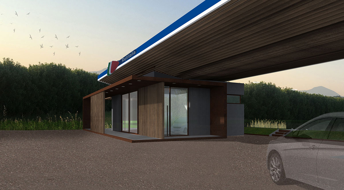 Gas Station - PROGETTO WORK IN PROGRESS- GSA ARCHITETTI - Brescia